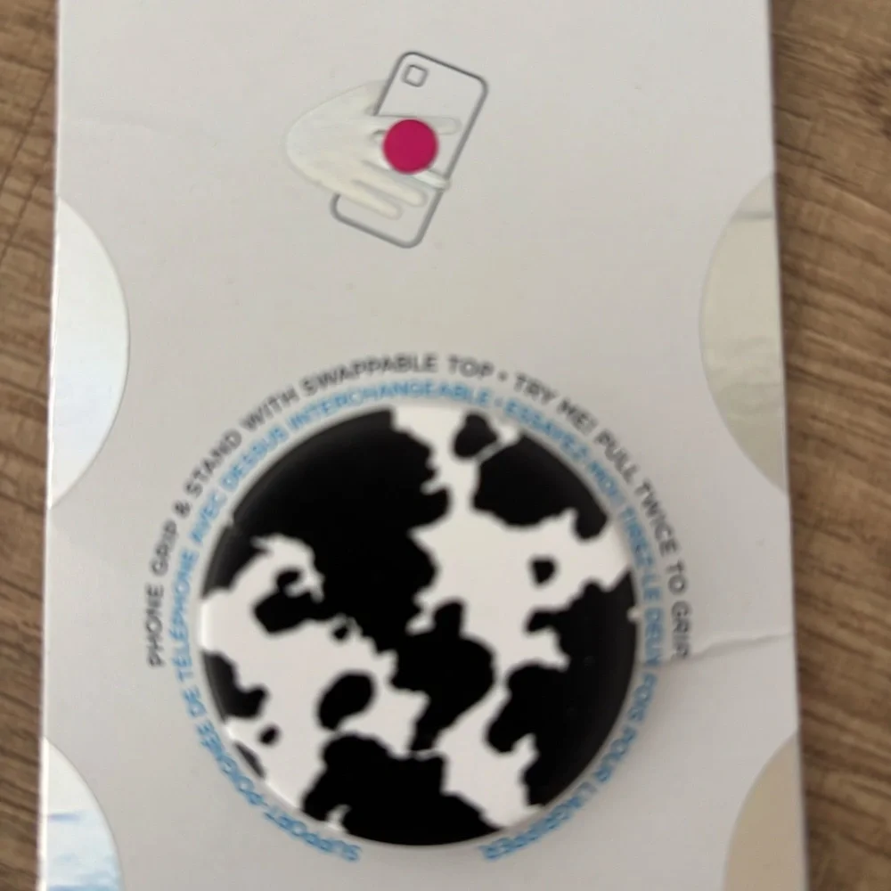 It's a Mood PopSocket PopGrip Cow Print NWT